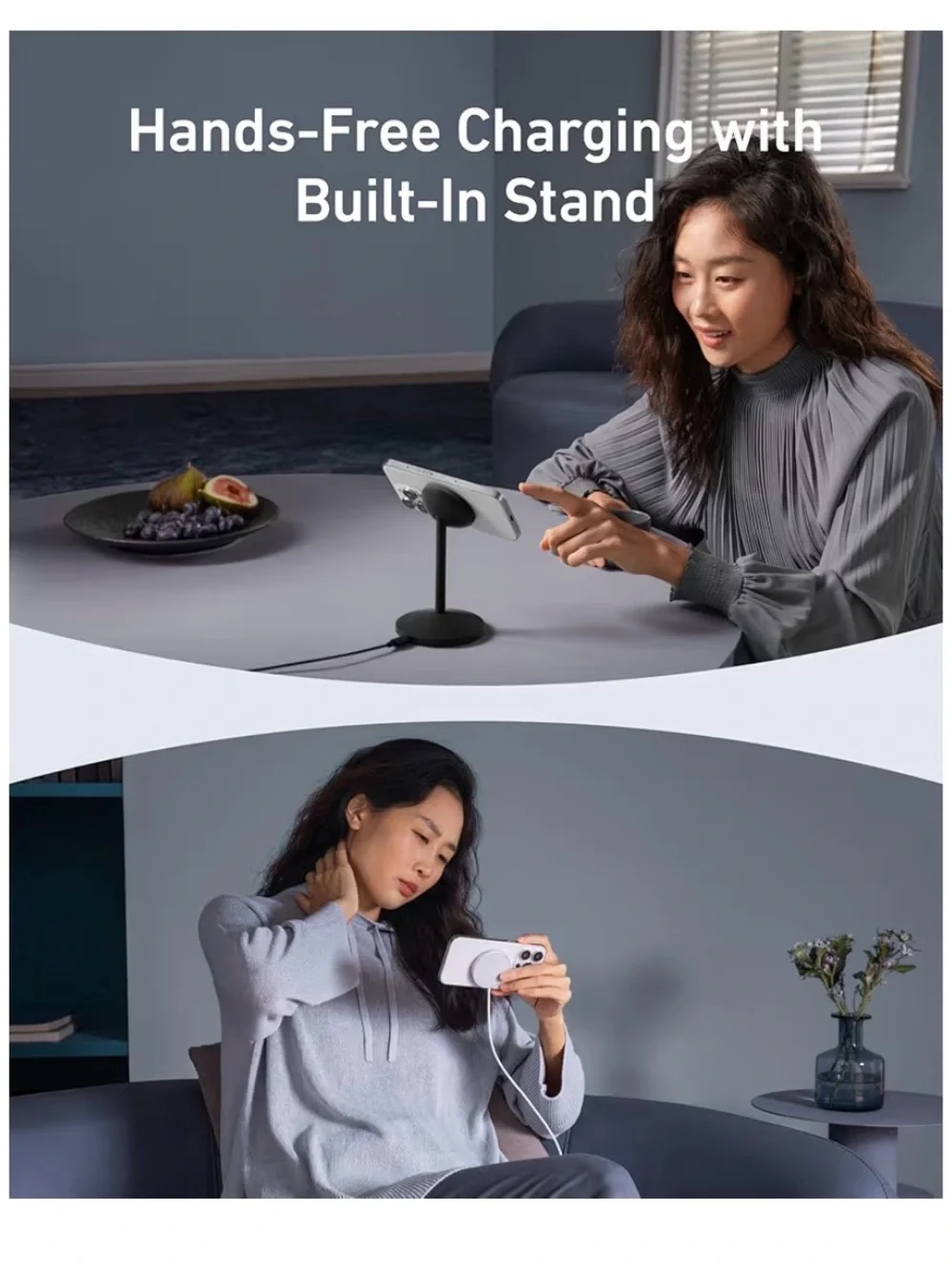 NIB - Anker Ultra-Fast Qi2 Charging Stand - Black